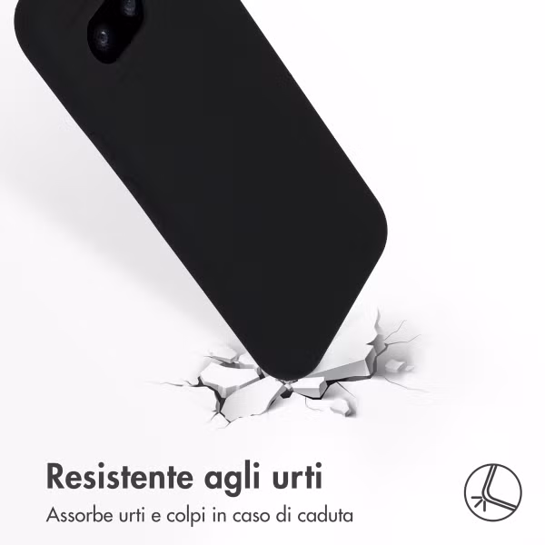 Accezz Liquid Silicone Backcover Google Pixel 8a - Zwart