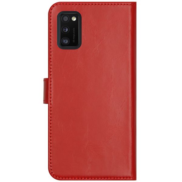 Selencia Echt Leren Bookcase Samsung Galaxy A41 - Rood