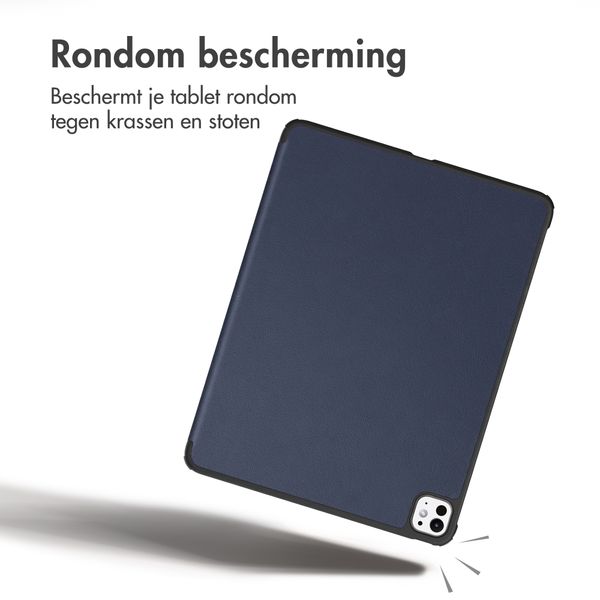imoshion Trifold Bookcase Apple iPad Pro 11 (2022 / 2021 / 2020 / 2018) - Donkerblauw