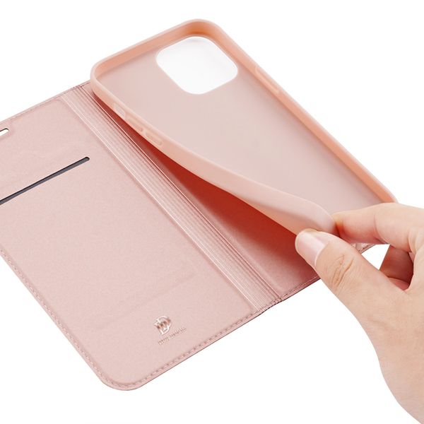 Dux Ducis Slim Softcase Bookcase iPhone 12 (Pro) - Rosé Goud