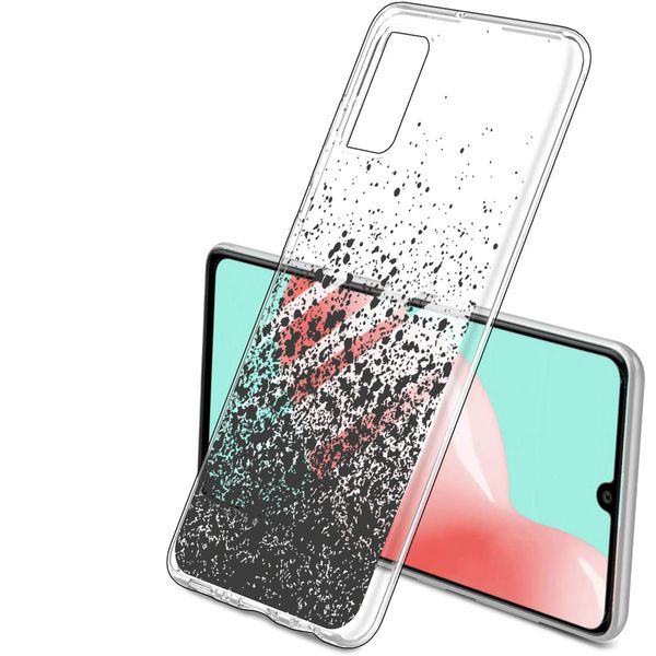 imoshion Design hoesje Samsung Galaxy A41 - Spetters - Zwart