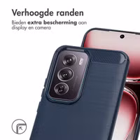 imoshion Brushed Backcover Oppo Reno 12 Pro - Donkerblauw