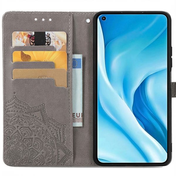 imoshion Mandala Bookcase Xiaomi Mi 11 Lite (5G/4G) / 11 Lite 5G NE - Grijs