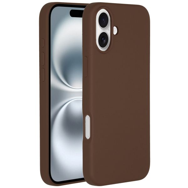 Accezz Liquid Silicone Backcover met MagSafe iPhone 16 - New Tea Brown