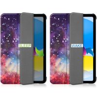 imoshion Design Trifold Bookcase Apple iPad 11 (2025) 11 inch A16 / iPad 10 (2022) 10.9 inch - Space