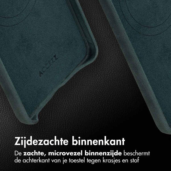 Accezz Vintage Leather Magsafe Backcover Samsung Galaxy S25 Edge - Smokey Green