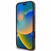 Guess 4G Metal Logo Backcover Apple iPhone 16 Pro - Bruin