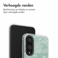 imoshion Design hoesje Samsung Galaxy S25 Edge - Leaves Line-Art