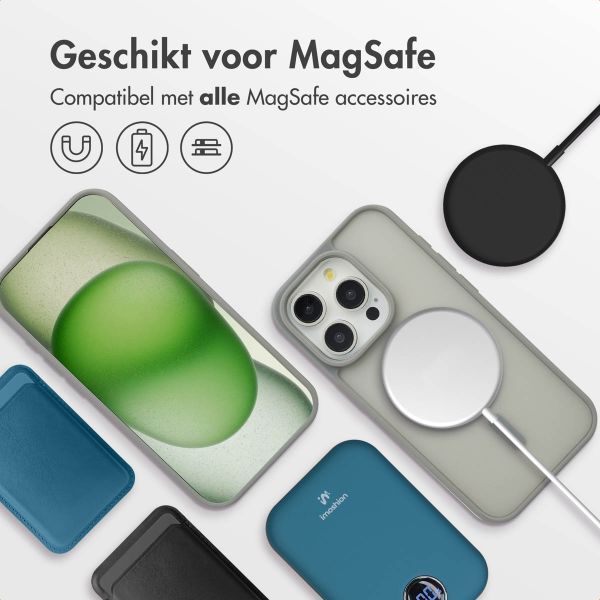 imoshion Color Guard Backcover met MagSafe iPhone 15 Pro - Grijs