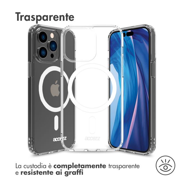 Accezz Clear Backcover met MagSafe Apple iPhone 14 Pro - Transparant
