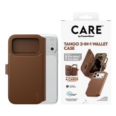 CARE by PanzerGlass Tango 2 in 1 Wallet Case MagSafe Apple iPhone 18 Pro Max / 17 Pro Max - Bruin
