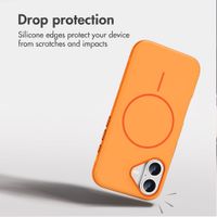 imoshion Colour Back Cover with Thin MagSafe Ring Apple iPhone 16 - Orange