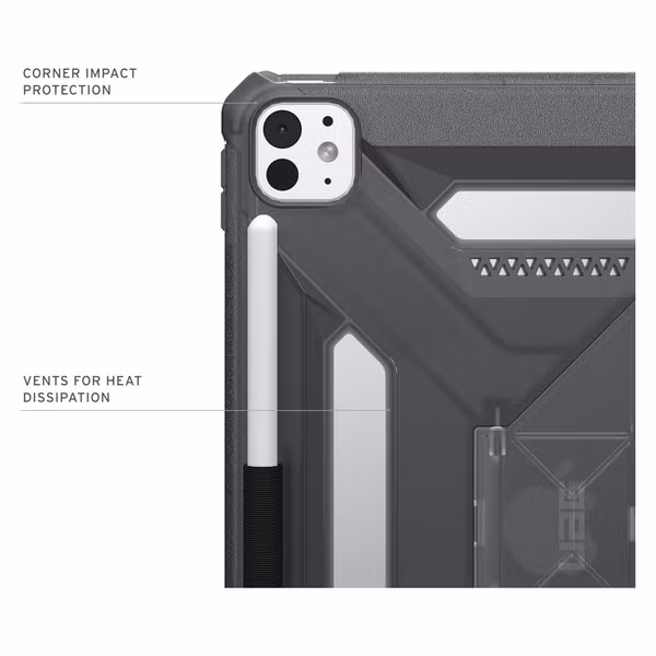 UAG Scout Bookcase Apple iPad Pro 11 (2025) M5 / (2024) M4 - Ash
