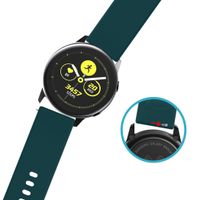 imoshion Siliconen bandje Samsung Galaxy Watch 4 / 5 / 6 / 7 / FE (20 mm) - Donkergroen