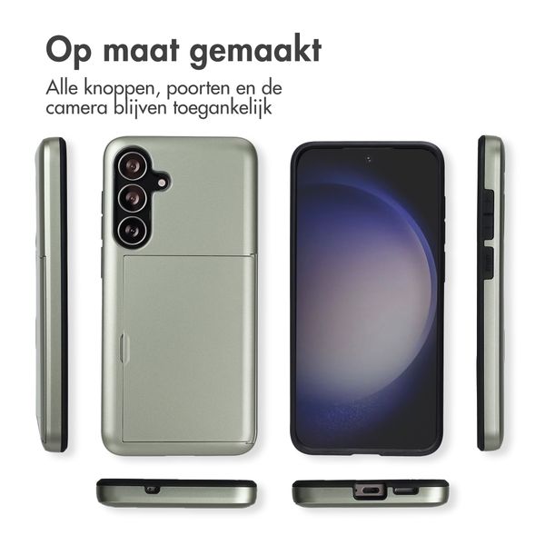 imoshion Backcover met pasjeshouder Samsung Galaxy S25 FE - Groen