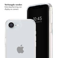 Selencia Backcover met afneembare haakjes Apple iPhone 16e - Transparant
