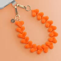 Selencia Lova Hartjes Polskoord - Orange