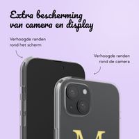 Gepersonaliseerd hoesje met letter iPhone 15 - Transparant