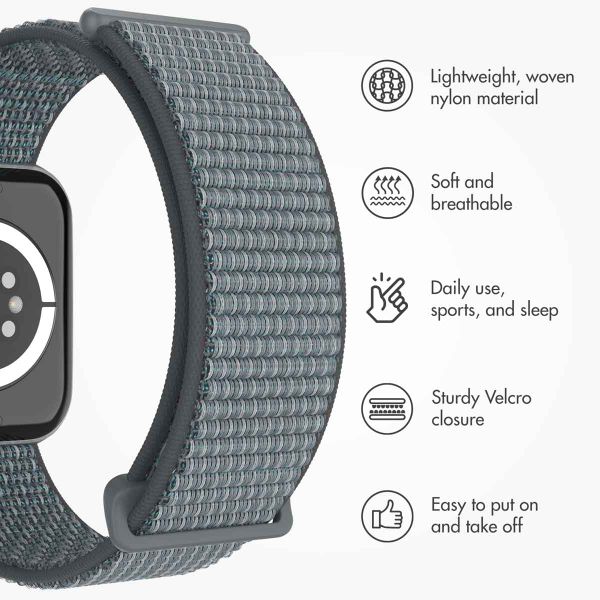 imoshion Nylon Strap Apple Watch | 38/40/41/42 mm - Ash Green