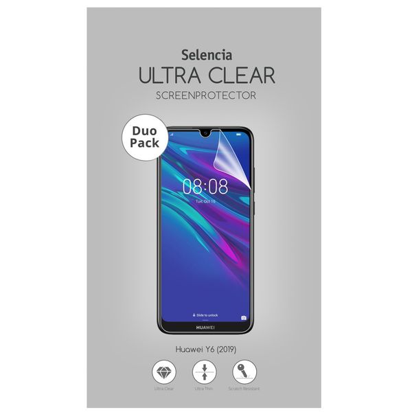 Selencia Duo Pack Ultra Clear Screenprotector Huawei Y6 (2019)
