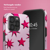 Selencia Vivid Backcover met MagSafe Apple iPhone 15 Pro - Stars Rubine Red Light Pink