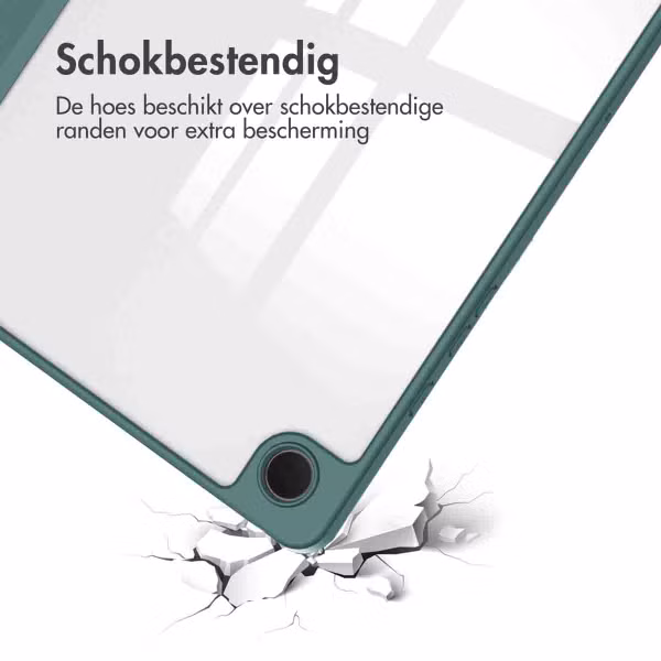 imoshion Trifold Hardcase Bookcase Samsung Galaxy Tab A9 Plus - Groen
