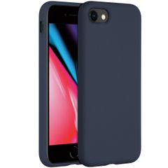 Accezz Liquid Silicone Backcover Apple iPhone SE (2022 / 2020) / 8 / 7 - Donkerblauw
