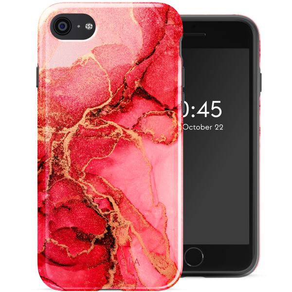 Selencia Vivid Tough Backcover iPhone SE (2022 / 2020) / 8 / 7 - Rosy Marble