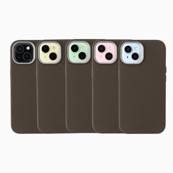 Accezz Mesh Backcover met MagSafe Apple iPhone 15 - Bruin