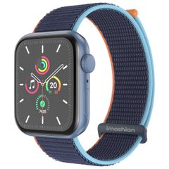 imoshion Nylon bandje Apple Watch Series 1 t/m 9 / SE (38/40/41 mm) | Series 10 / 11 (42 mm) - Dark Navy Blue
