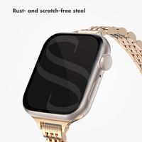 Selencia Slim Steel Jubilee Inspired Link Band Apple Watch | 38/40/41/42 mm - Rose Gold