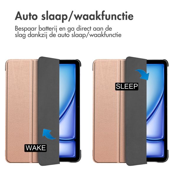 imoshion Trifold Bookcase Apple iPad Air 13 inch (2025) M3 / (2024) M2 - Rosé Goud