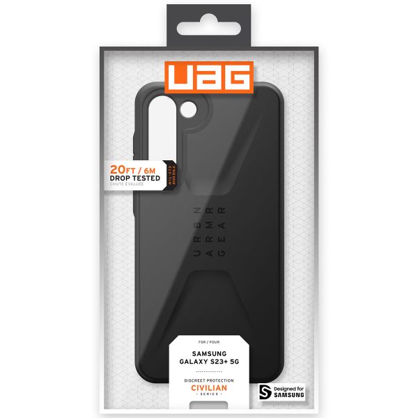 UAG Civilian Backcover Samsung Galaxy S23 Plus - Black