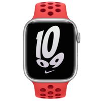 Apple Nike Sport Band voor Apple Watch Series 1 t/m 10 / SE / Ultra (2) (44/45/46/49 mm) - Bright Crimson / Gym Red