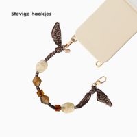 Selencia Satin Stone Polskoord - Brown
