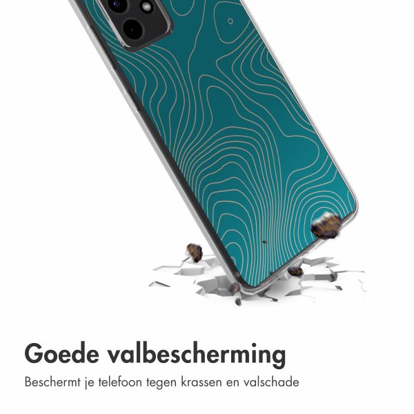imoshion Design hoesje Samsung Galaxy A52(s) (5G/4G) - Topo Turquoise