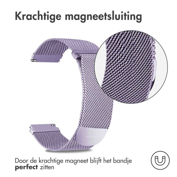 imoshion Milanees magnetisch bandje - Universeel 22 mm aansluiting - Maat S - Paars