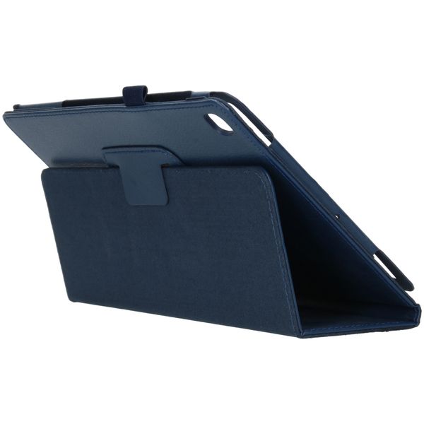 Effen Bookcase Samsung Galaxy Tab S5e - Donkerblauw