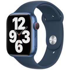 Apple Sport Band Apple Watch Series 1 t/m 9 / SE (38/40/41 mm) | Series 10 / 11 (42 mm) - Abyss Blue