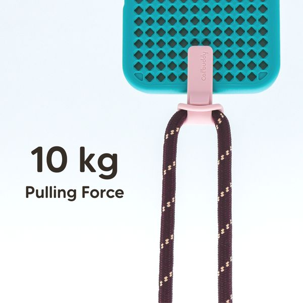Callbuddy Lanyard - Cross Body Telefoonkoord - Burgundy Pink