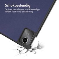 imoshion Trifold Hardcase Bookcase Lenovo Tab M11 - Donkerblauw