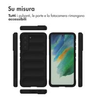 imoshion EasyGrip Backcover Samsung Galaxy S21 FE - Zwart
