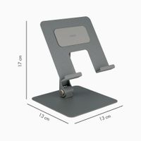 Accezz Opvouwbare Tabletstandaard Bureau - Houder voor tablet / 13 inch laptop - Grijs