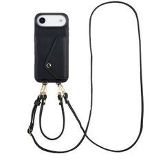 Selencia Sera Phone Case with Cord and Envelope Card Holder Apple iPhone Air - Black