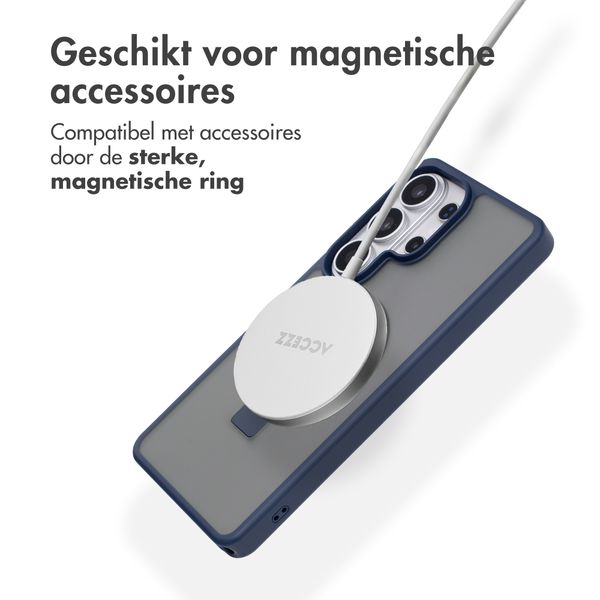 Accezz Ring Stand Backcover met MagSafe Samsung Galaxy S26 Ultra - Blauw