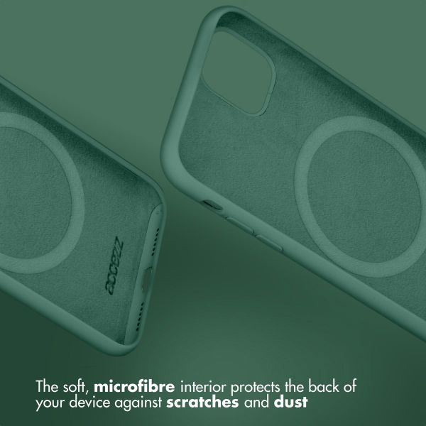 Accezz Liquid Silicone Back Cover with MagSafe Apple iPhone 16 Pro Max - Dark Green