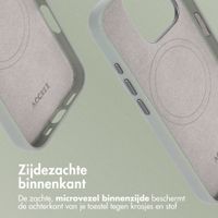 Accezz MagSafe Leather Backcover Apple iPhone 14 Pro - Light Grey