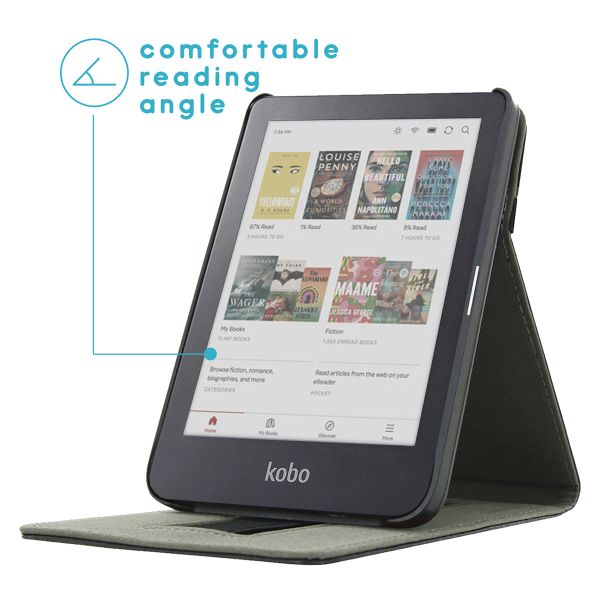 imoshion Stand Flipcase Kobo Clara Colour / BW - Zwart