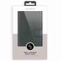 Selencia Echt Leren Bookcase Huawei P20 Lite - Groen
