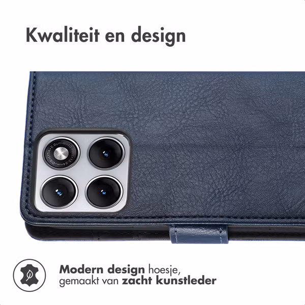 imoshion Luxe Bookcase Motorola Edge 70 Fusion - Donkerblauw